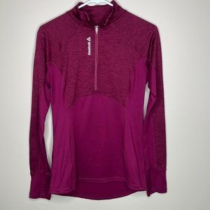 Reebok Speedwick Magenta Zip Up Pullover Medium